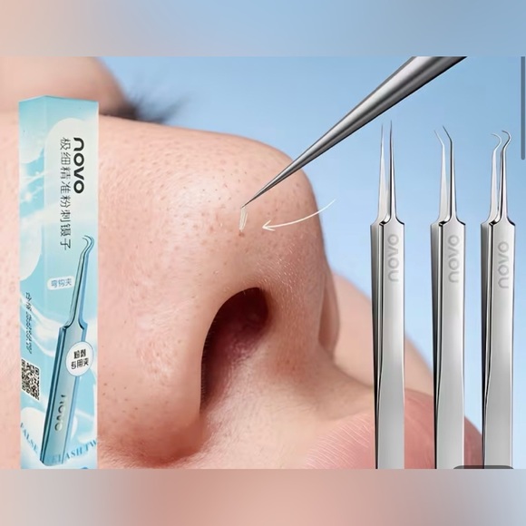 NEW 🤩 💅 NOVO Silver Precision Grooming Tool For Eyelashes, Brows or Nail decals - Picture 4 of 5